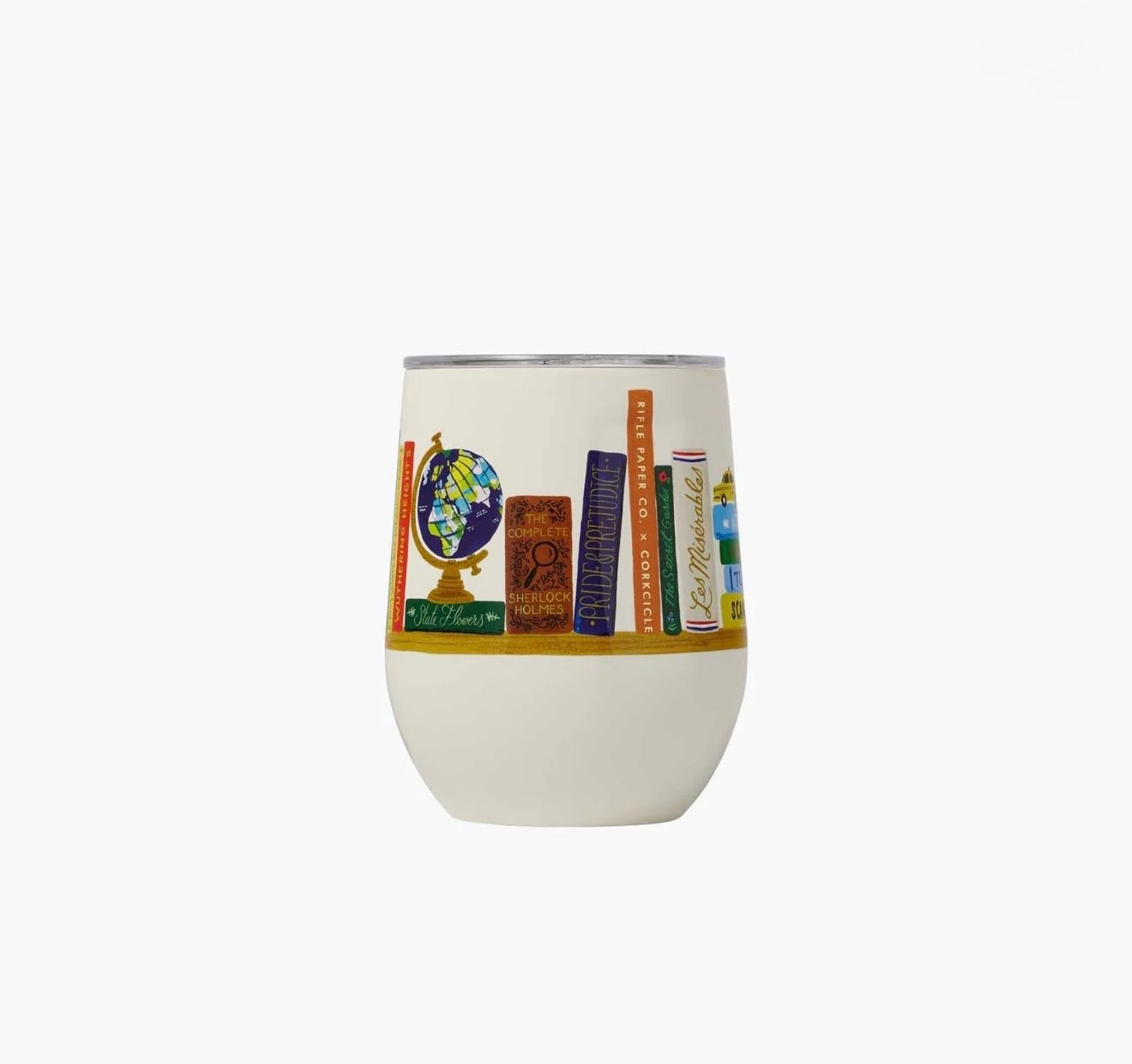 Corkcicle x Rifle Paper Co. “Book Club”- 12oz Stemless Tumbler