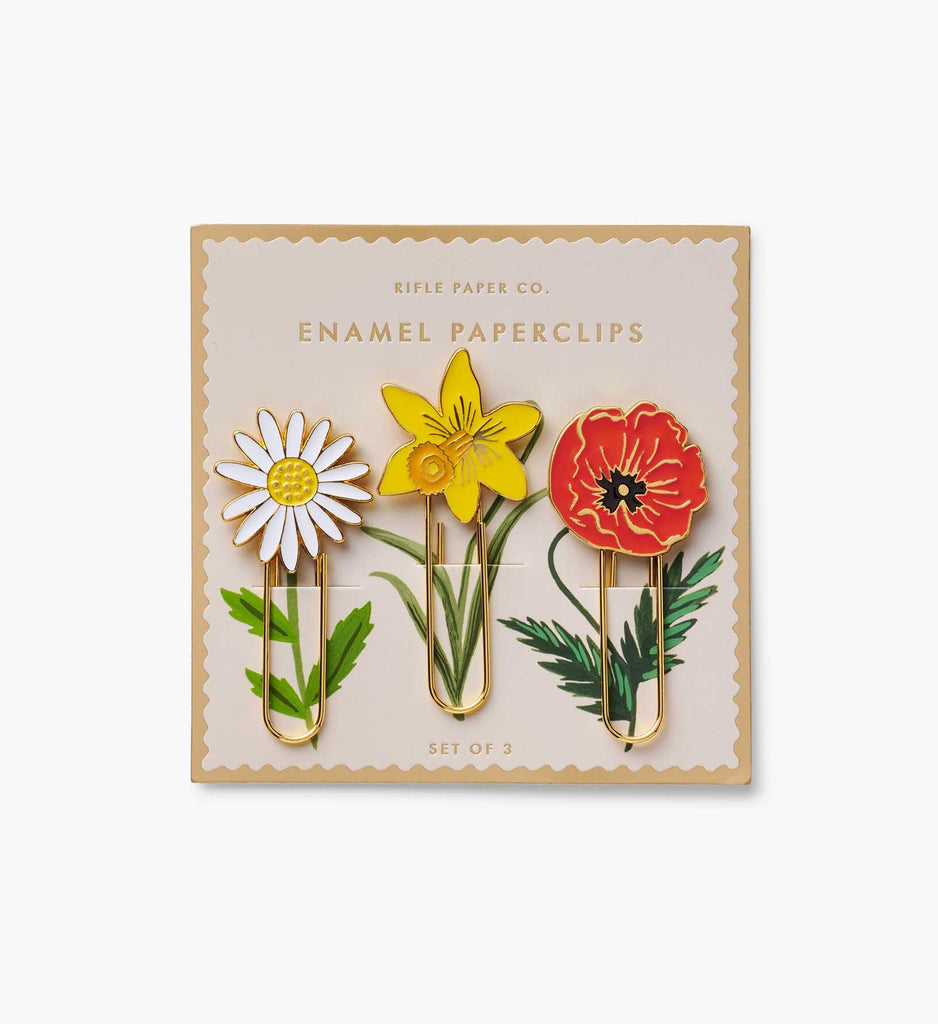 Rifle Paper Co. Enamel Paper Clip Set - Garden Study