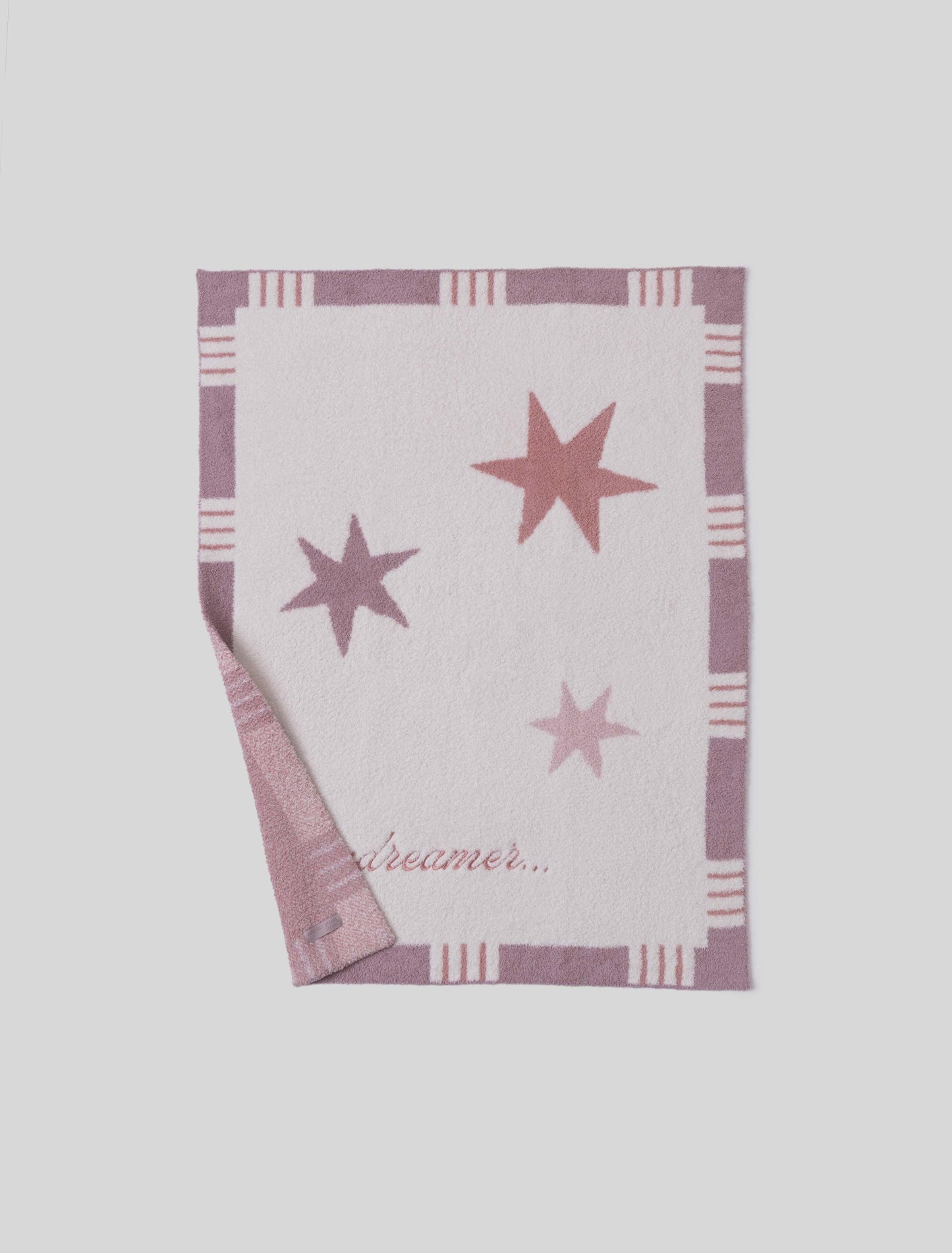 Barefoot Dreams CozyChic® Starry Daydreamer Stroller Blanket-Teaberry Multi