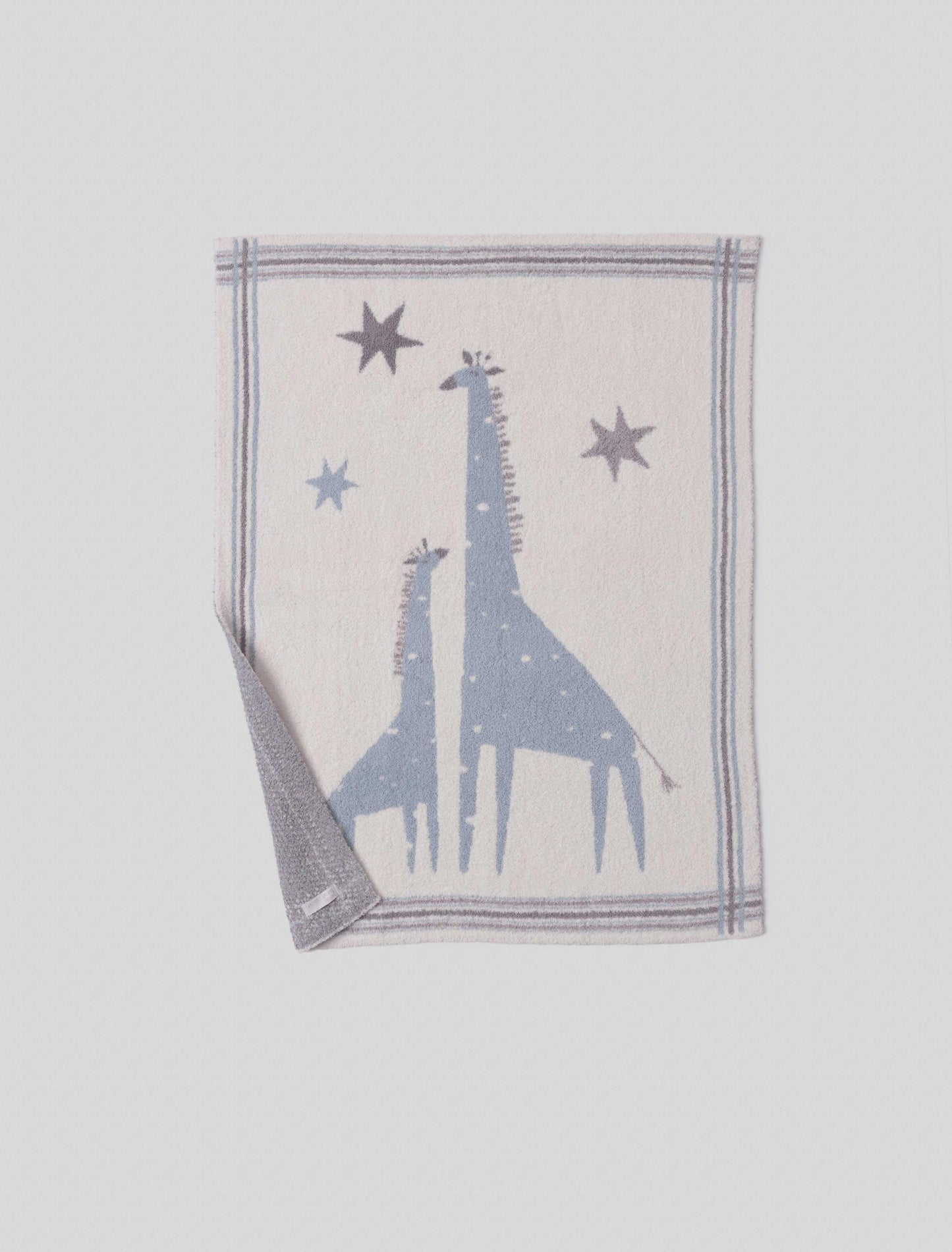 Barefoot Dreams CozyChic® Giraffe Stroller Blanket-Raindrop Multi