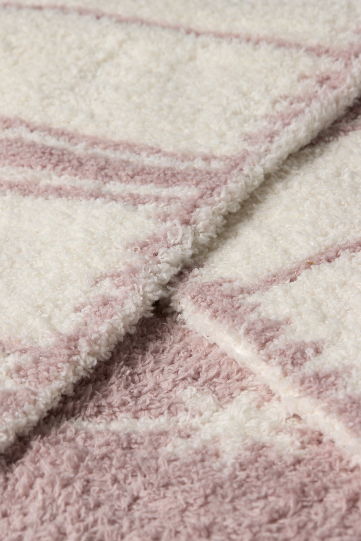 Barefoot Dreams CozyChic® Folklore Star Stroller Blanket- Faded Rose/Cream