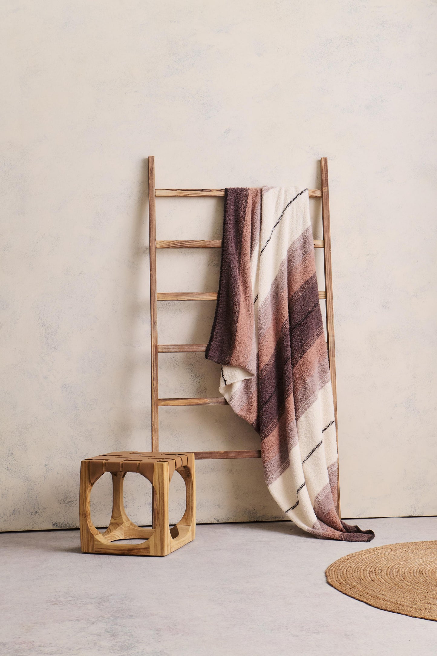 Barefoot Dreams CozyChic® Ombre Sarape Throw-Sable Multi