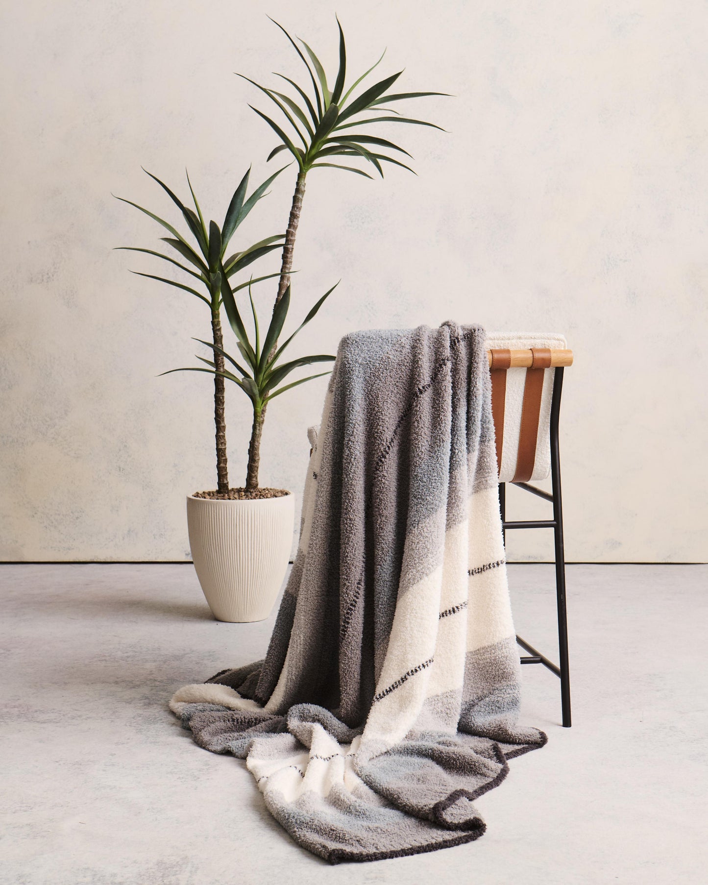 Barefoot Dreams CozyChic® Ombre Sarape Throw-Loden Multi