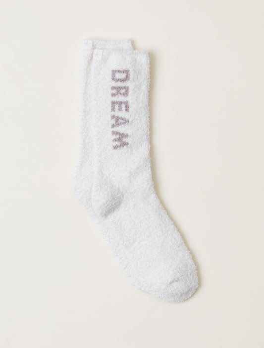Barefoot Dreams CozyChic® Dream Socks-Cream/Taupe