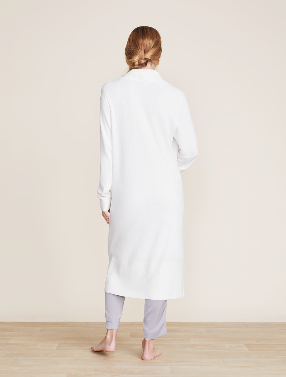 Barefoot Dreams CozyChic Ultra Lite® Wide Collar Long Cardigan-Pearl