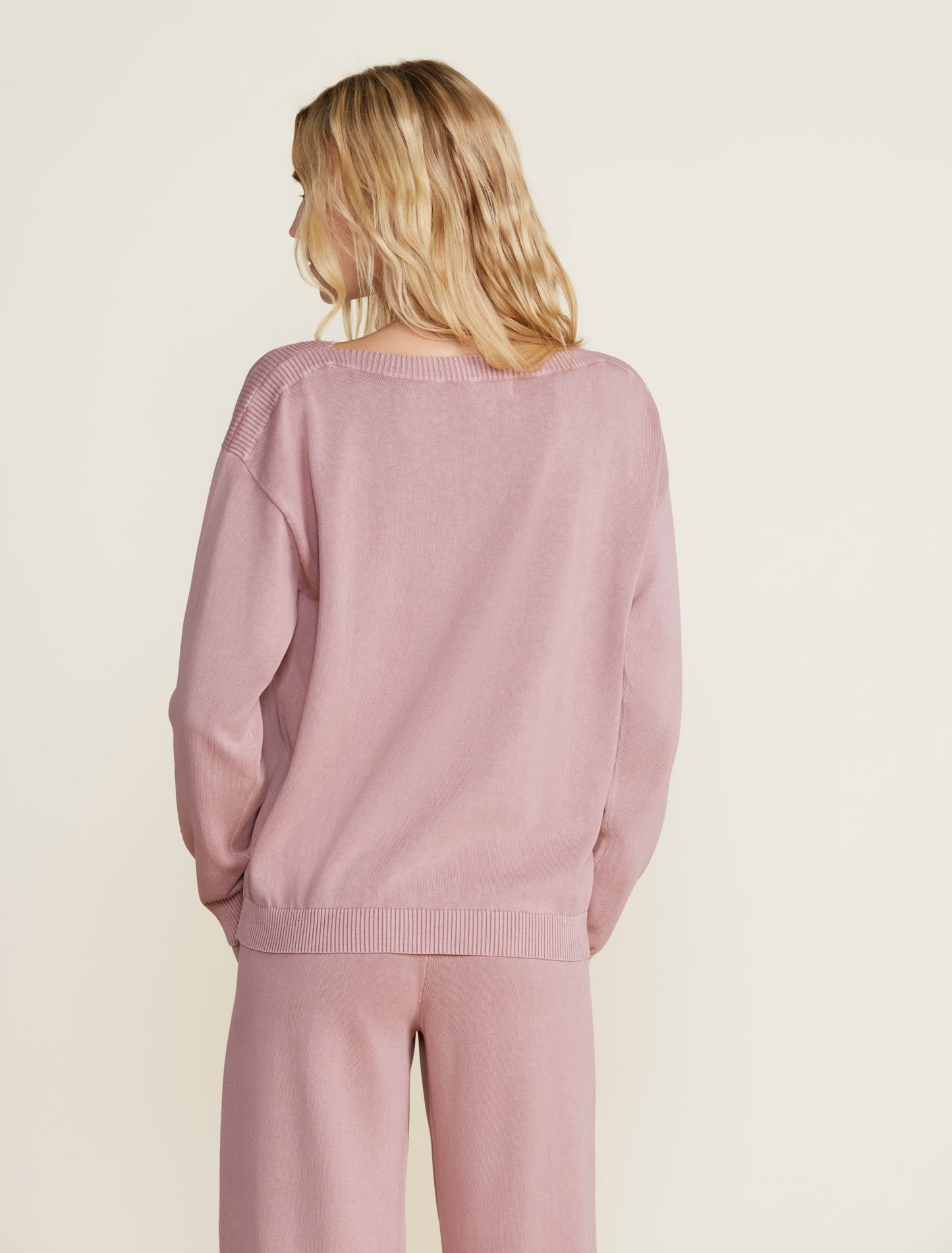 Barefoot Dreams Sunbleached Boatneck Pullover-Teaberry