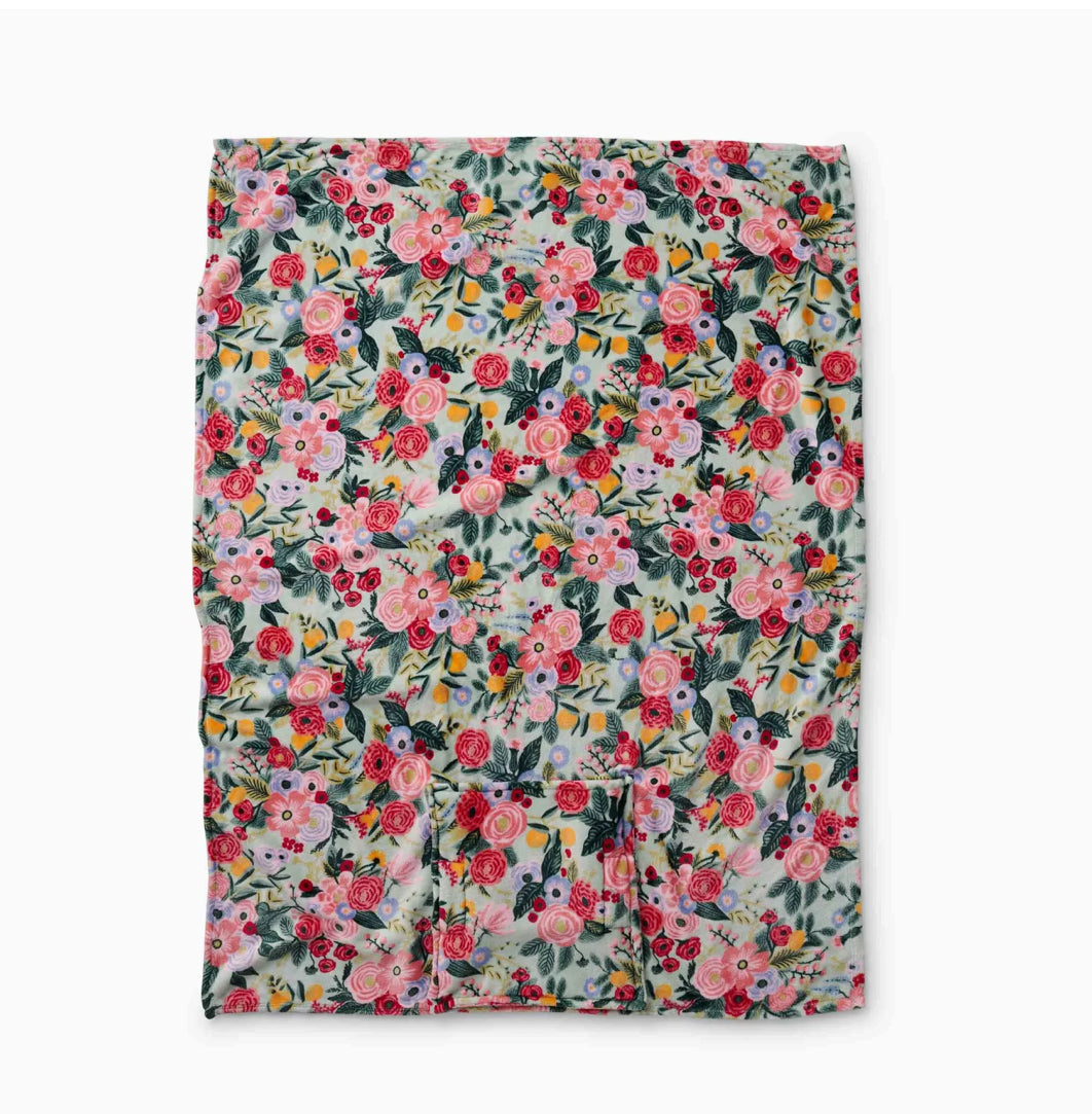 Rifle Paper Co. "Garden Party" Fleece Travel Blanket