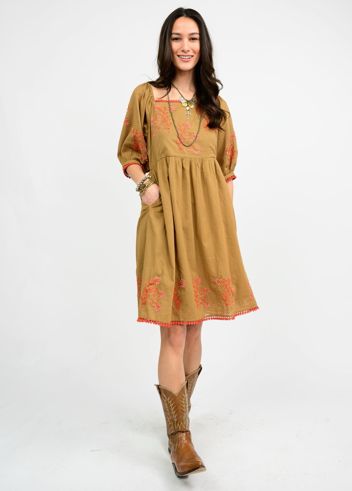Sister Mary “Bernice” Dress - Brown