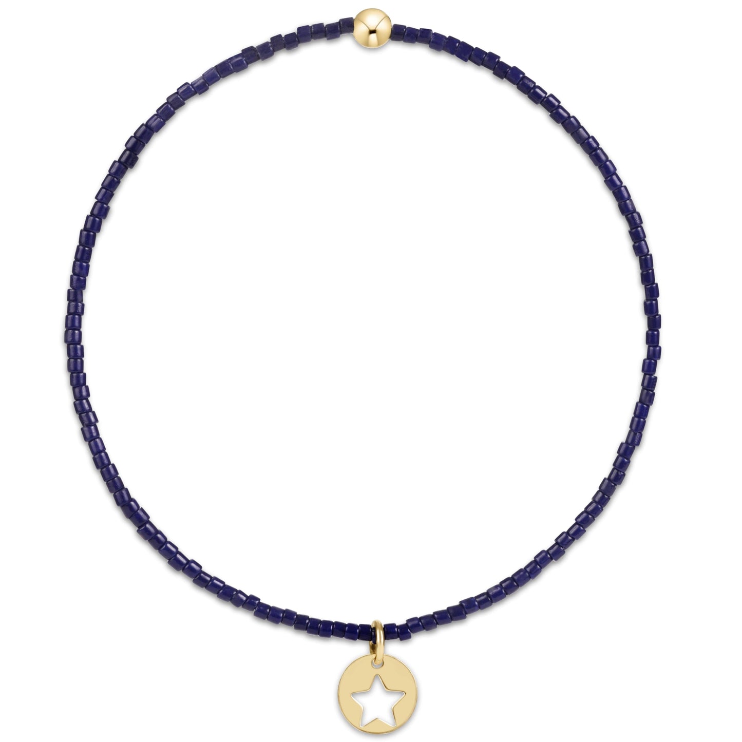 Enewton "Hope Classic" Bracelet-Navy Star-Small Gold Disc