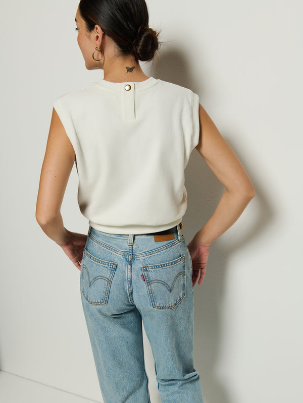 Nation LTD "Billie" Tank Sweatshirt-Porcelain