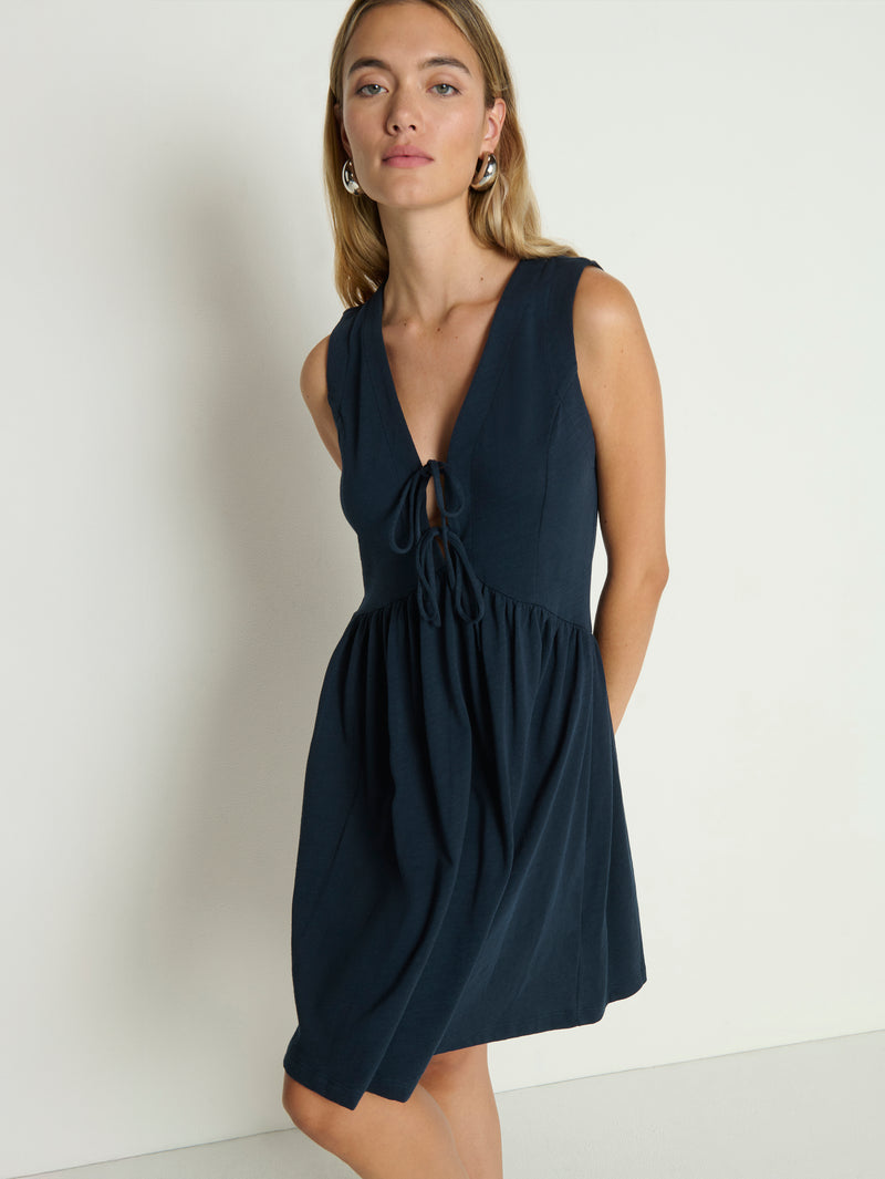 Nation LTD "Birdie" Mini Dress-Night Sky