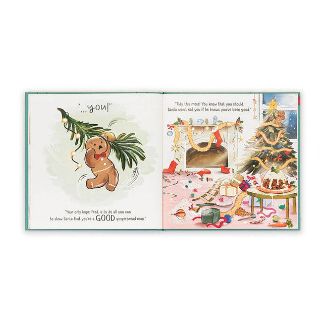 Jellycat "Gingerbread Fred" Book