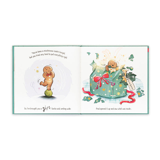 Jellycat "Gingerbread Fred" Book