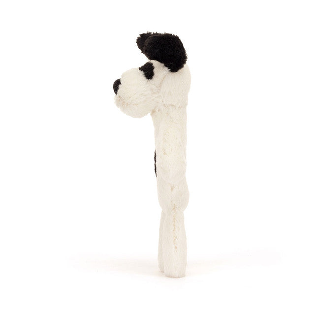 Jellycat Bashful Puppy Ring Rattle- Black/Cream