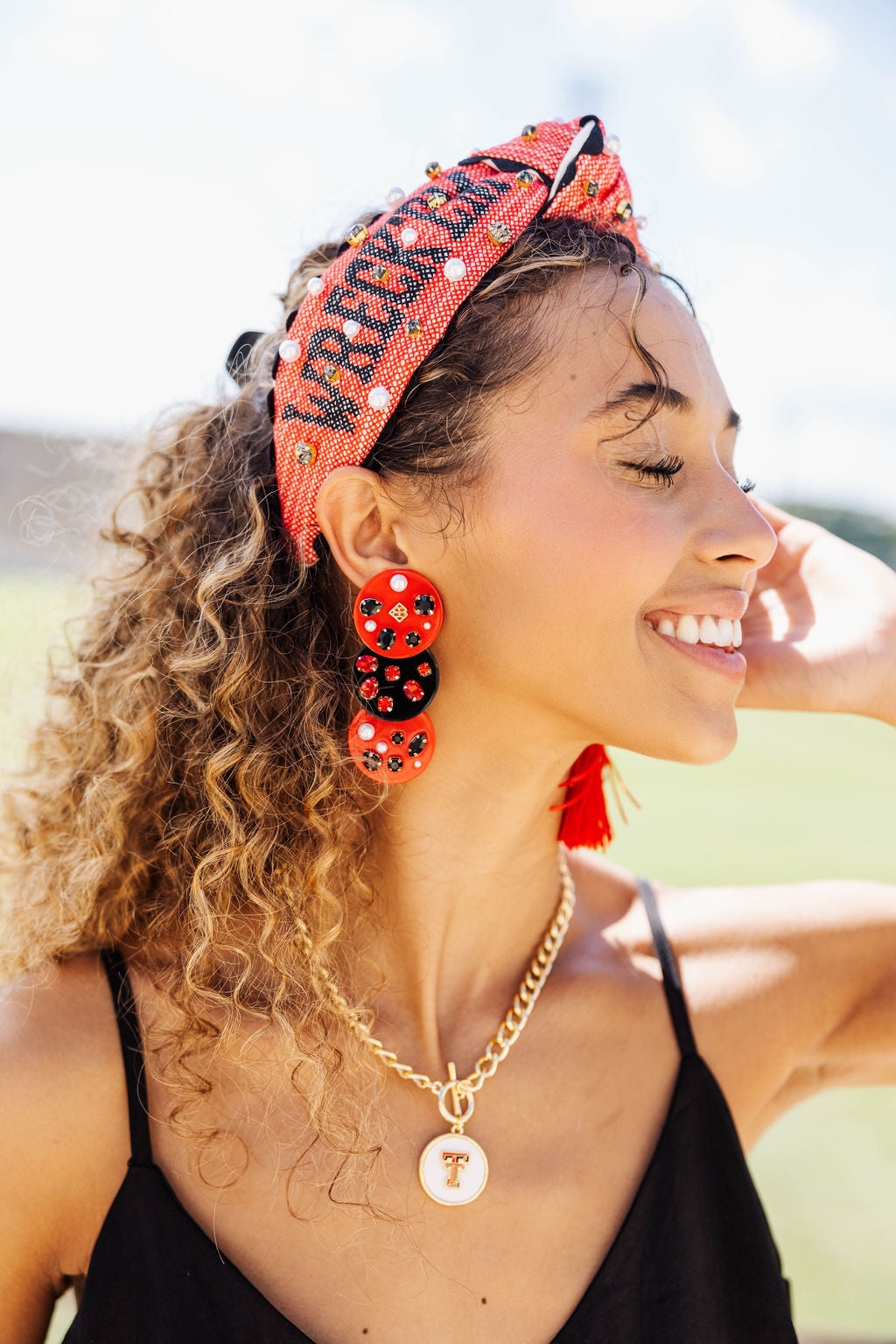 Brianna Cannon "Wreck 'Em Tech" Cross Stitch Headband