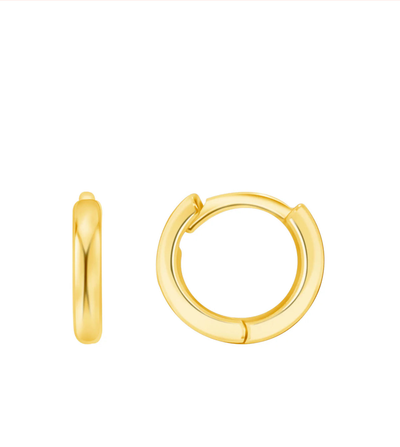 LeMel Everyday Gold Huggie Earrings 9mm