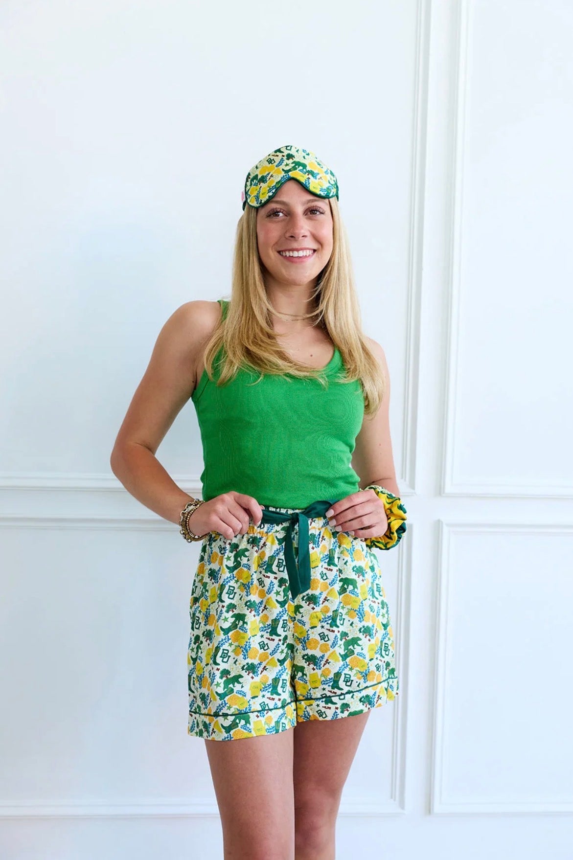 Saturday Silks “Baylor Bears” Sleep Shortie