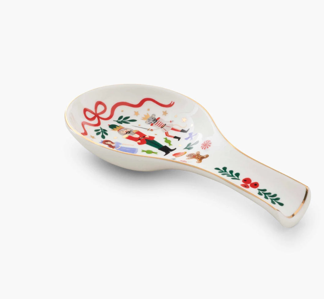 Rifle Paper Co. "Nutcracker" Porcelain Spoon Rest