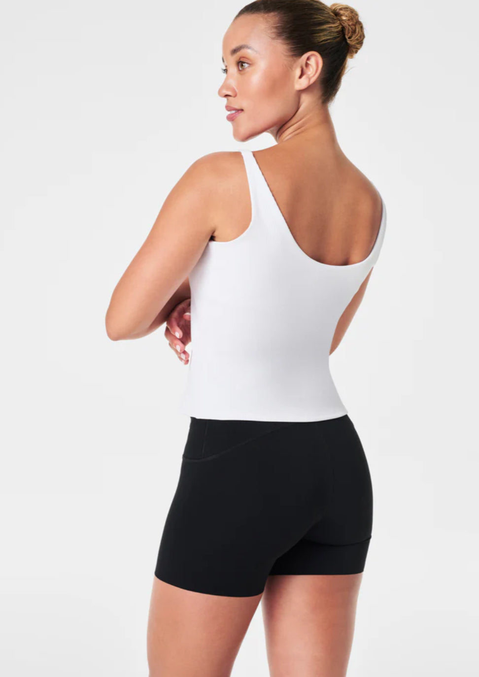 Spanx Ribbed 2 in 1 Tank -Vivid White