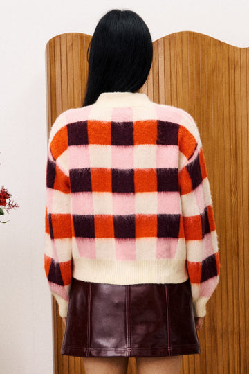 FrNCH Paris "Viola" Cardigan-Rose