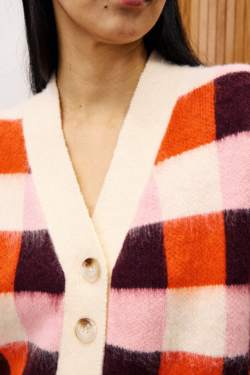 FrNCH Paris "Viola" Cardigan-Rose