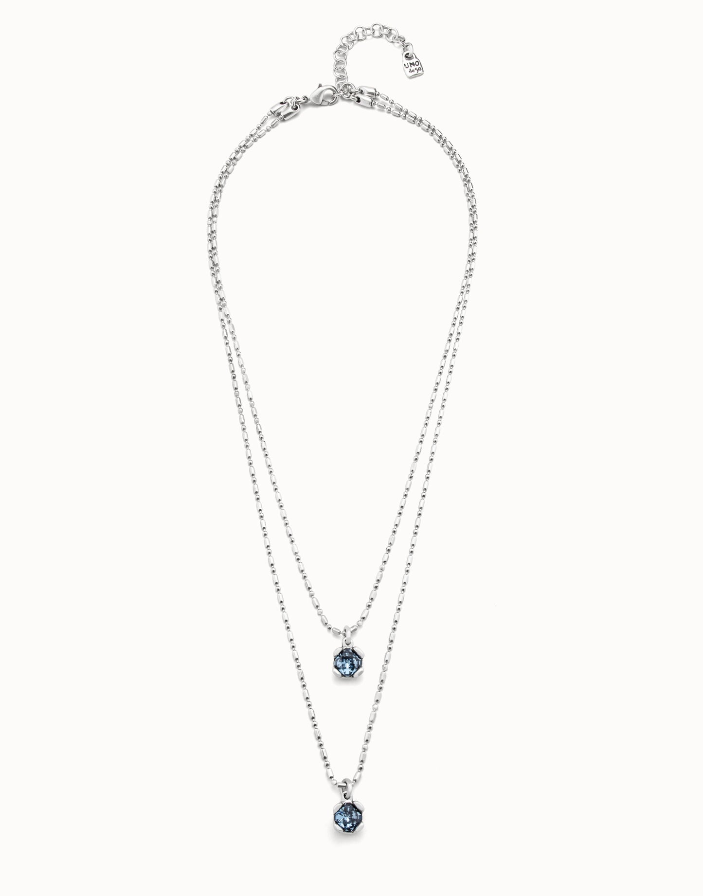 Uno de 50 "Aura Blue" Necklace-Silver