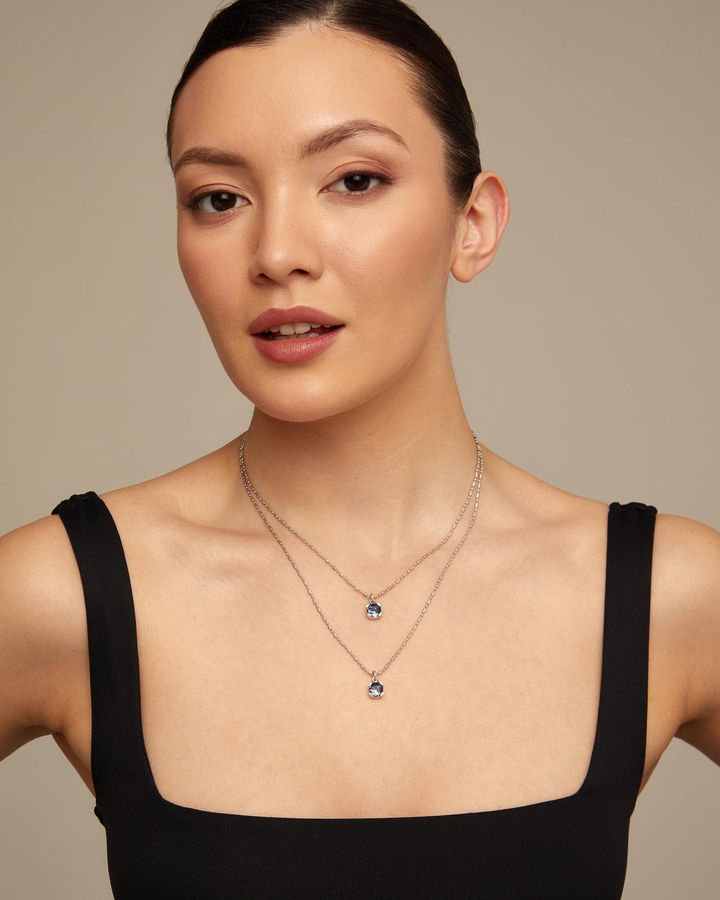 Uno de 50 "Aura Blue" Necklace-Silver