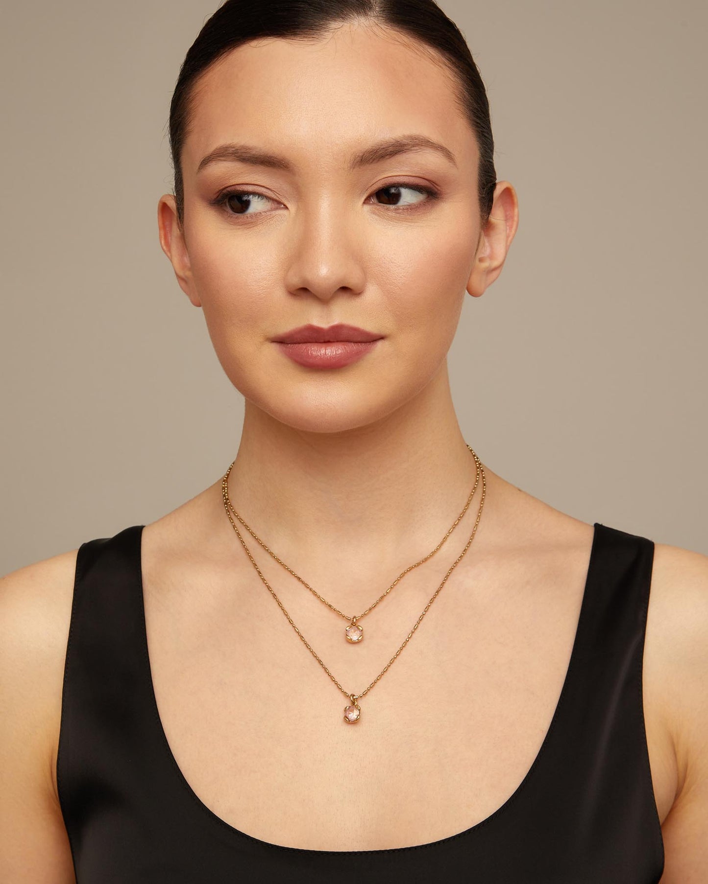 Uno de 50 "Aura Pink" Necklace-Gold
