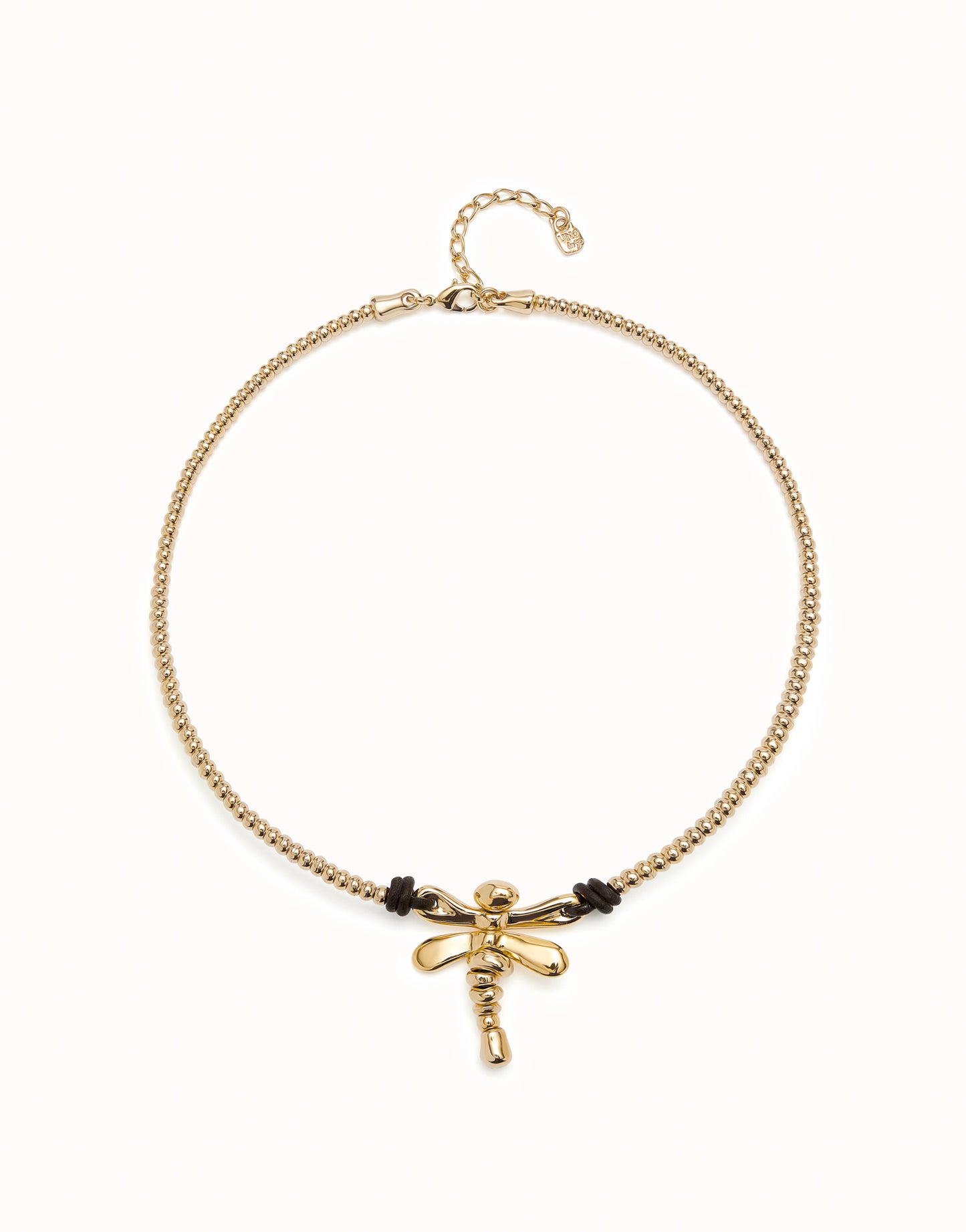 Uno de 50 "To be Rebelled" Dragon Short Necklace-Gold