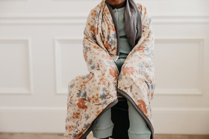 Copper Pearl 3-Layer Stretchy Quilt-Eden