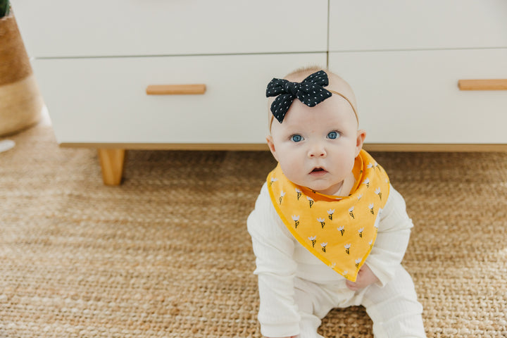 Copper Pearl Baby Bandana Bib Set-Birdie
