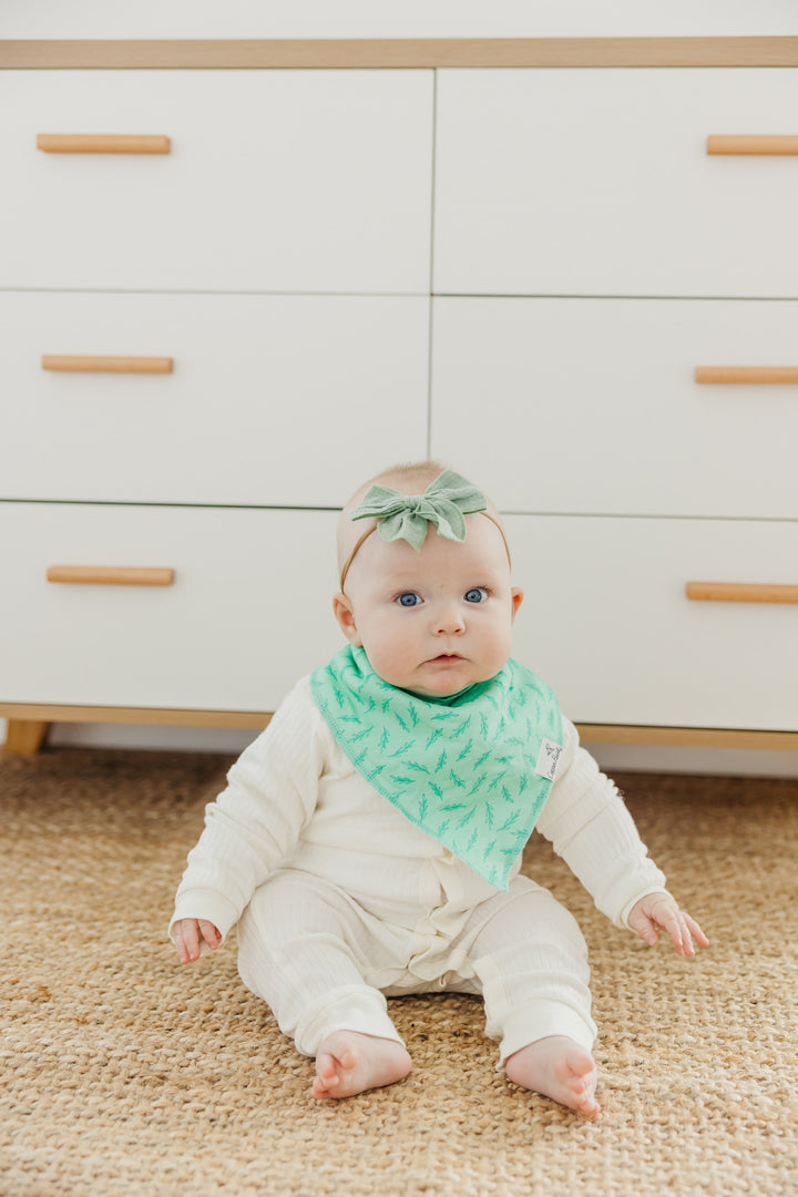 Copper Pearl Baby Bandana Bib Set-Birdie