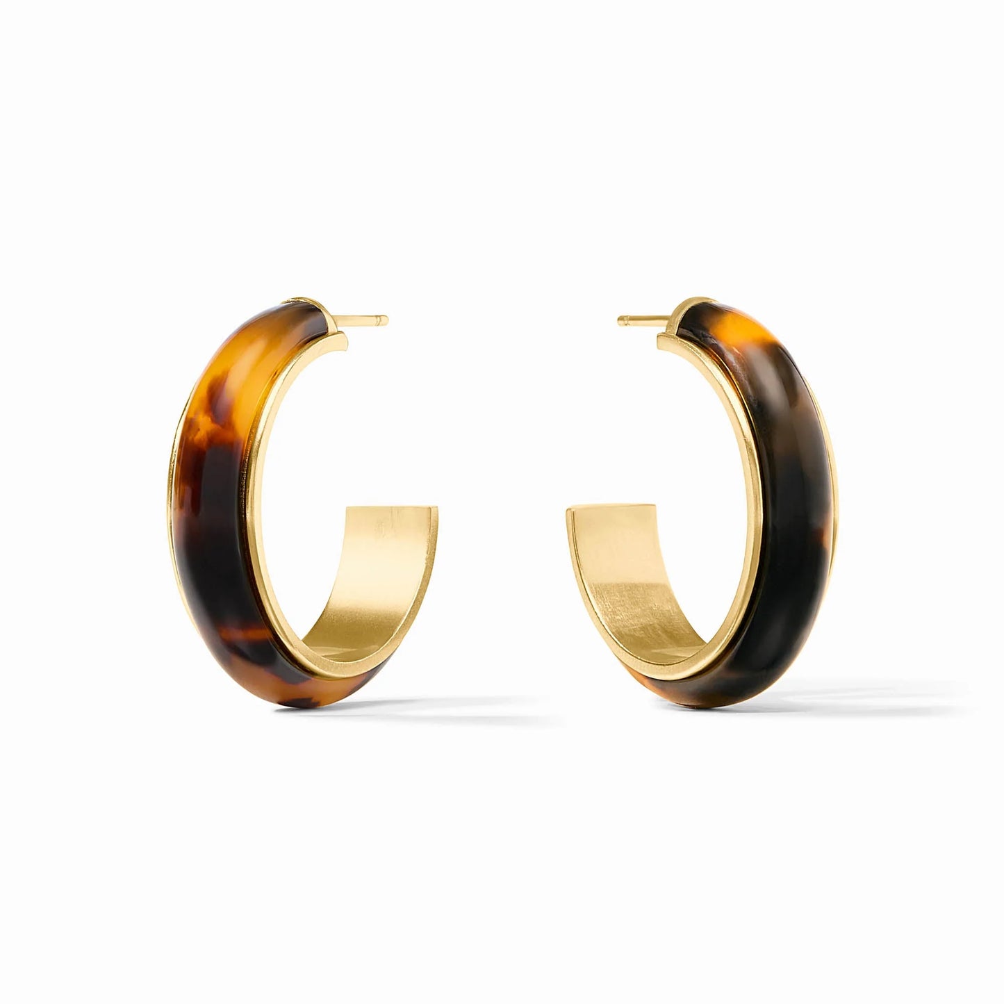 Julie Vos "Carnaby Hoop"- Tortoiseshell Medium
