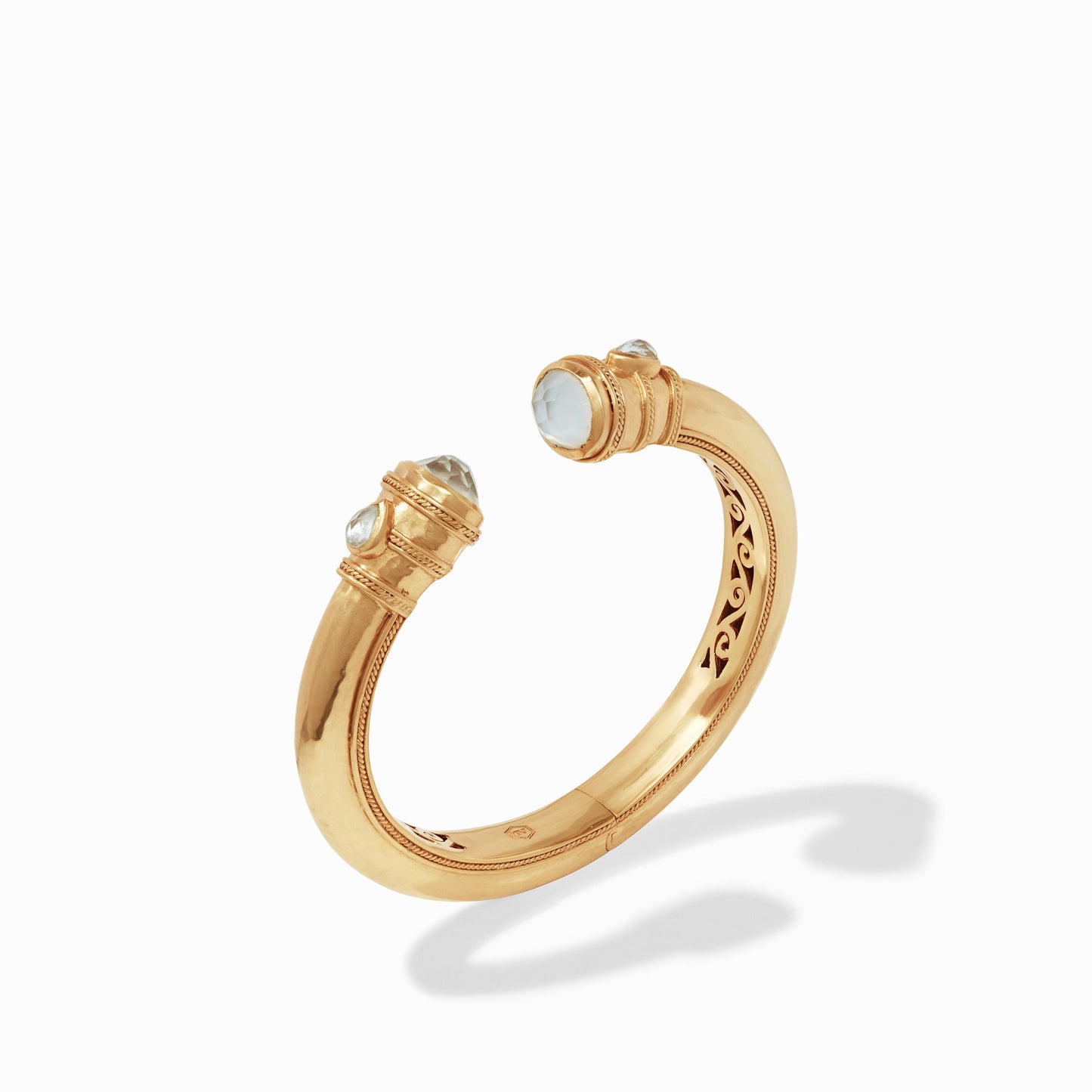 Julie Vos "Cannes" Demi Cuff-Iridescent Peacock Blue