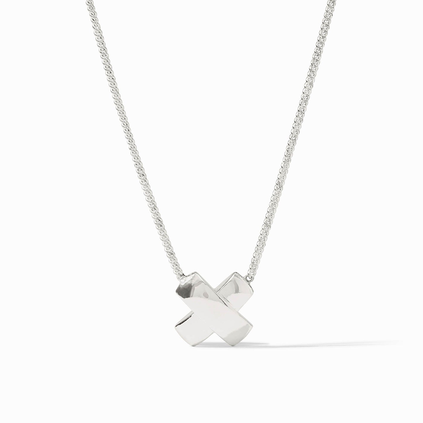 Julie Vos “Catalina X” Silver Delicate Necklace