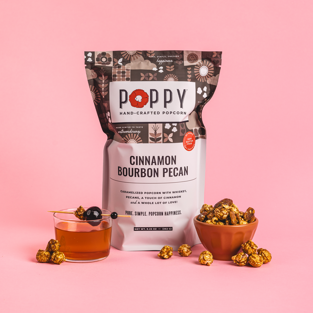 Poppy Popcorn "Cinnamon Bourbon Pecan" Market Bag