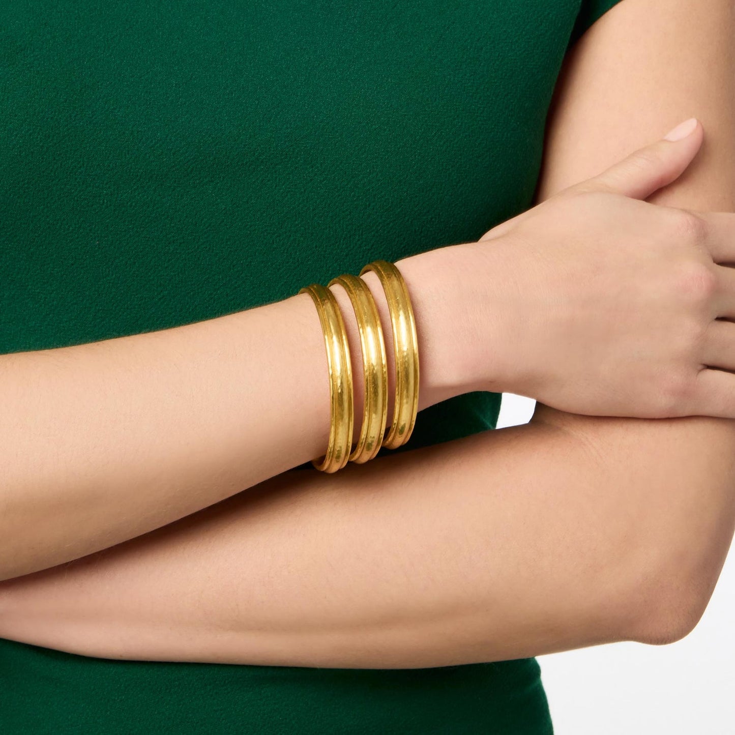 Julie Vos Cirque Bangle - (Size Medium) -Gold