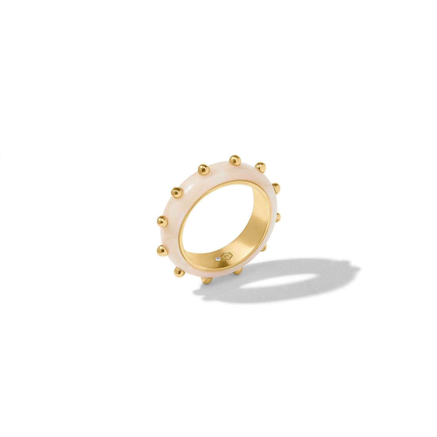 Julie Vos "Colette" Stacking Ring-Alabaster