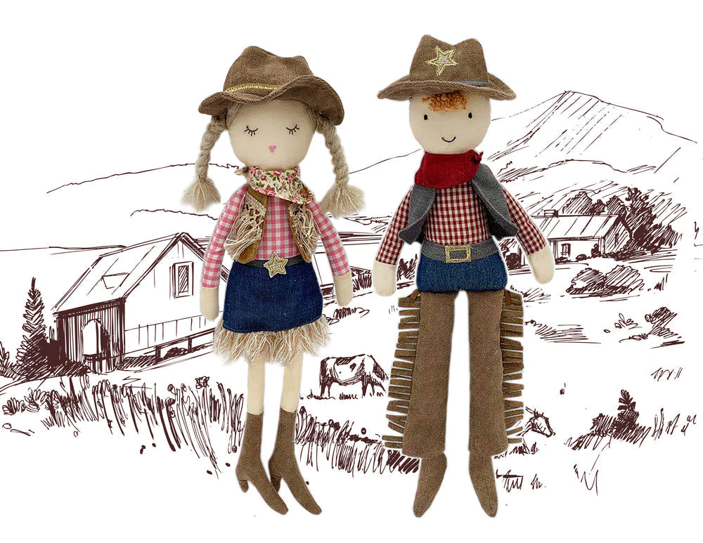 Mon Ami "Cooper" Cowboy Heirloom Doll