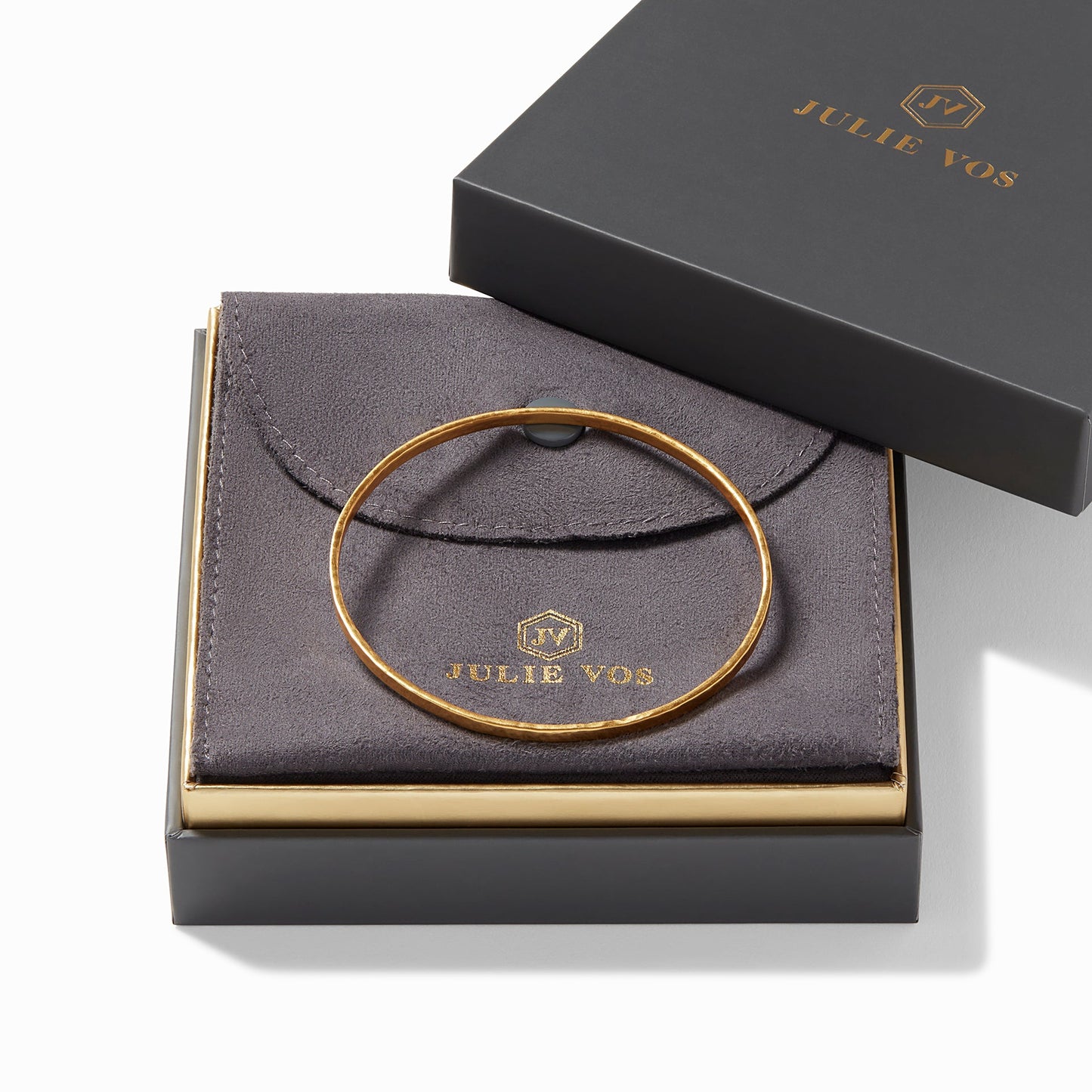 Julie Vos “Crescent” Bangle-Gold