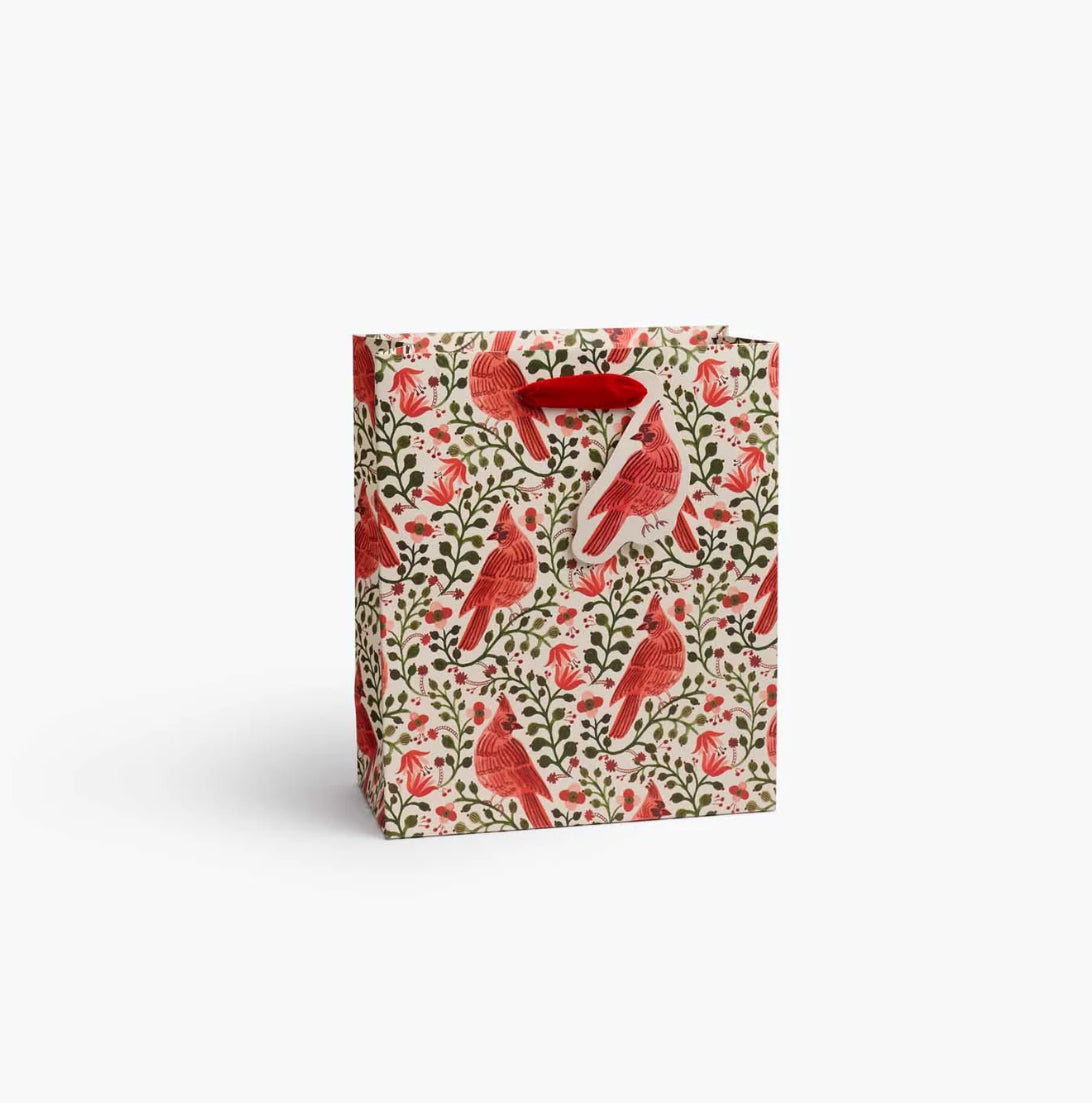 Rifle Paper Co. “Christmas Cardinals" Gift Bags - Available in 3 Sizes