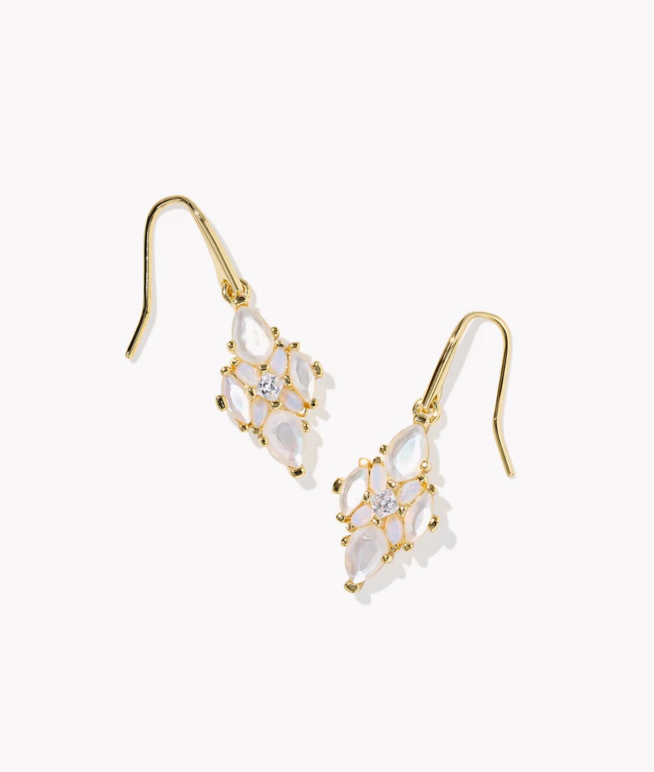 Kendra Scott Abbie Crystal Drop Earring-Gold Neutral Mix