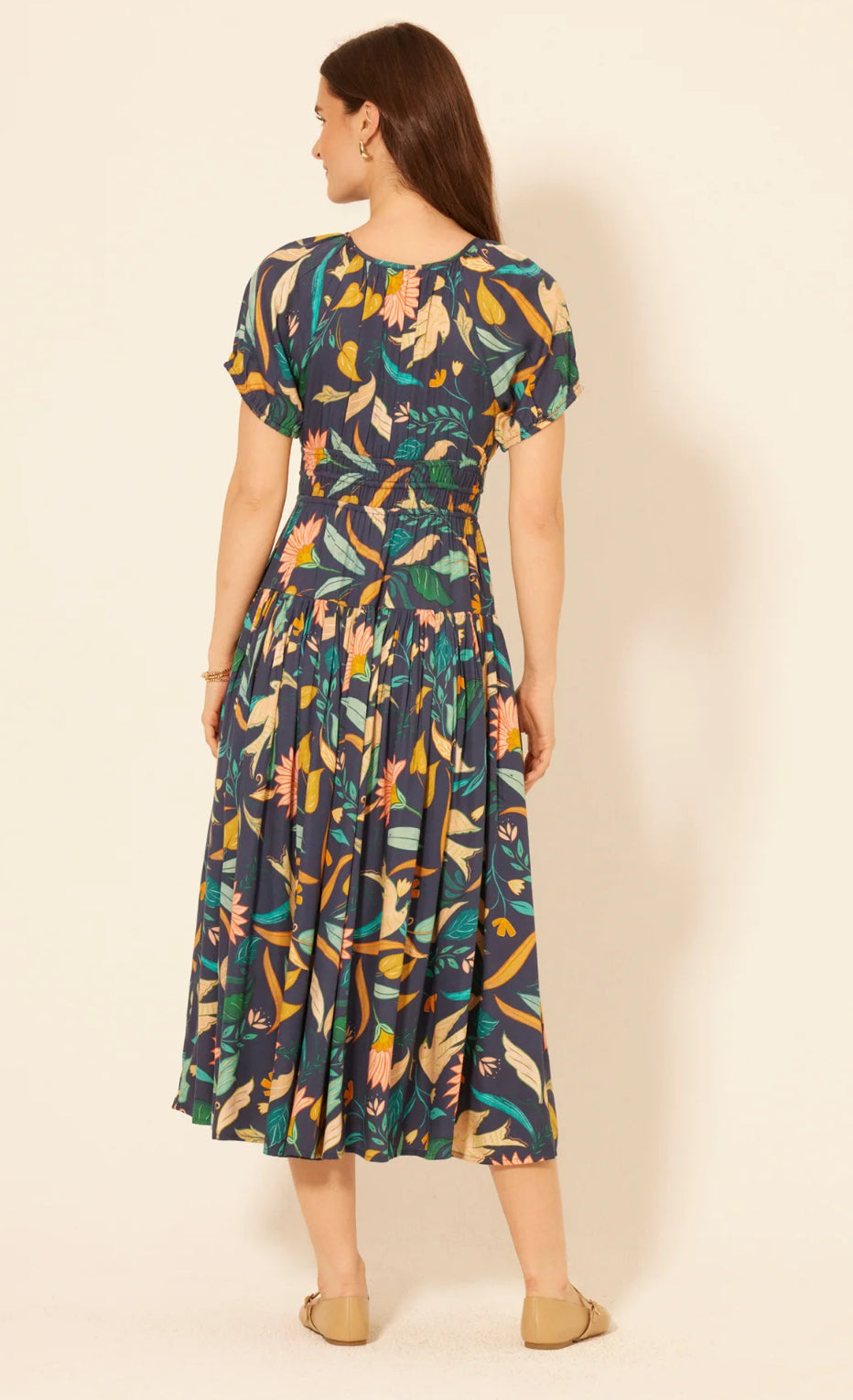 Bila 77 "Hidden Oaks" Dress-Navy Meadowbrook
