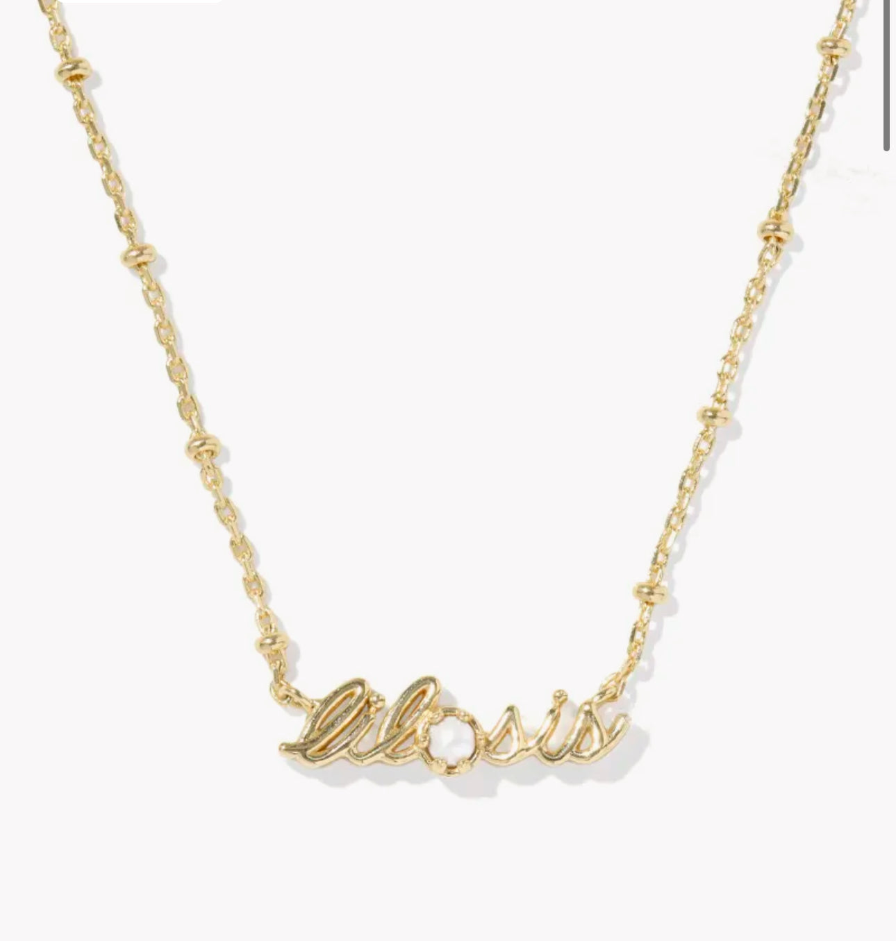 Kendra Scott Lil Sis Short Pendant Necklace- Gold Freshwater Cultured Pearl