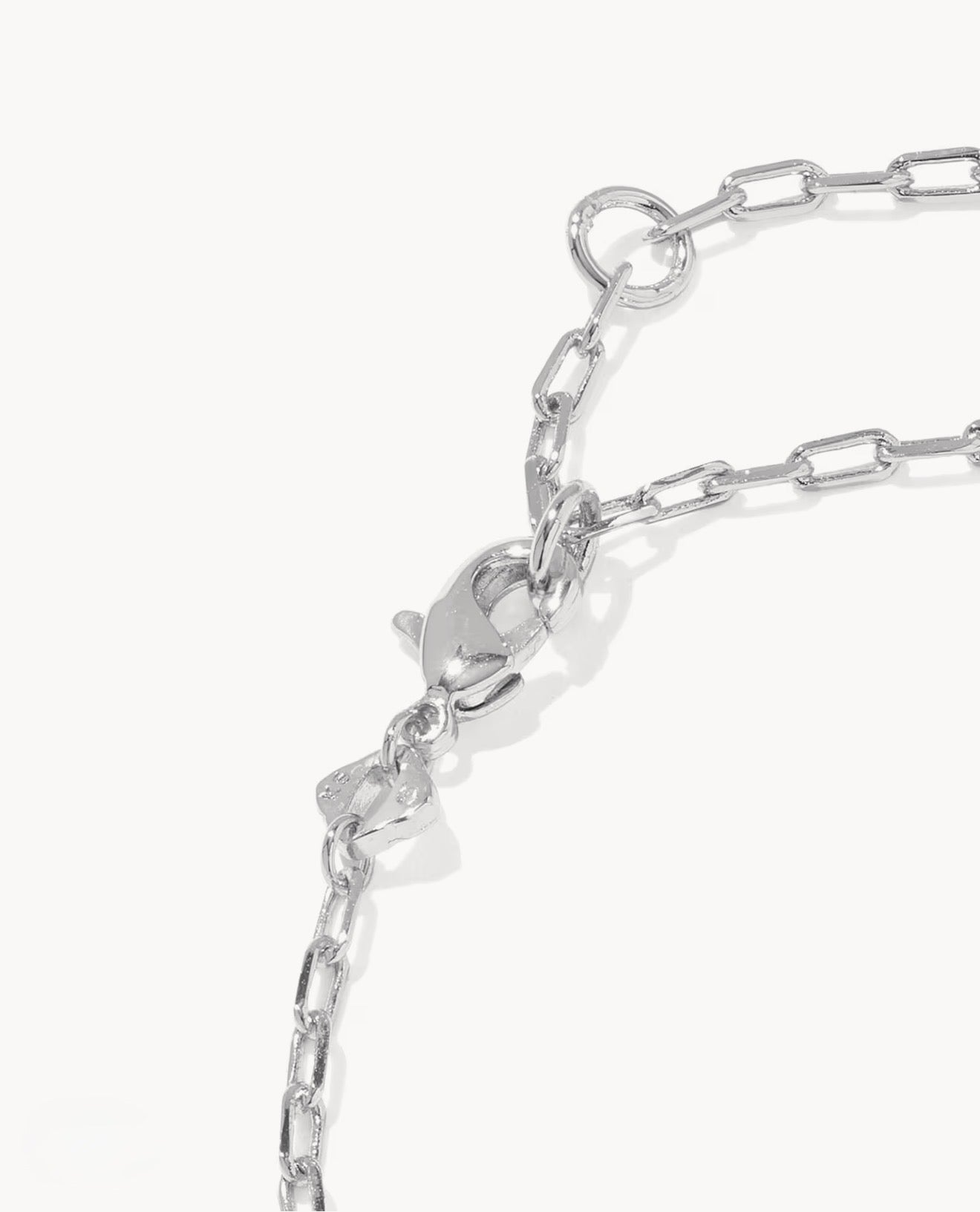 Kendra Scott Elaina Luxe Chain Bracelet -Silver White CZ