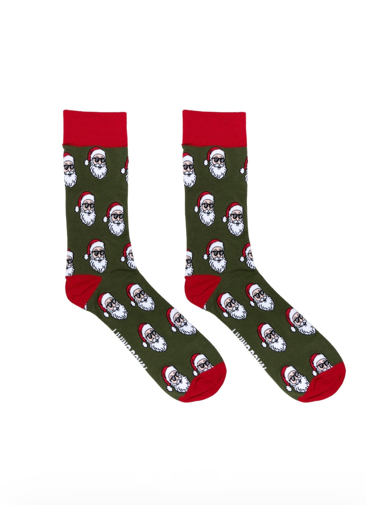 Living Royal Men's Bamboo Crew Socks-Cool Santa