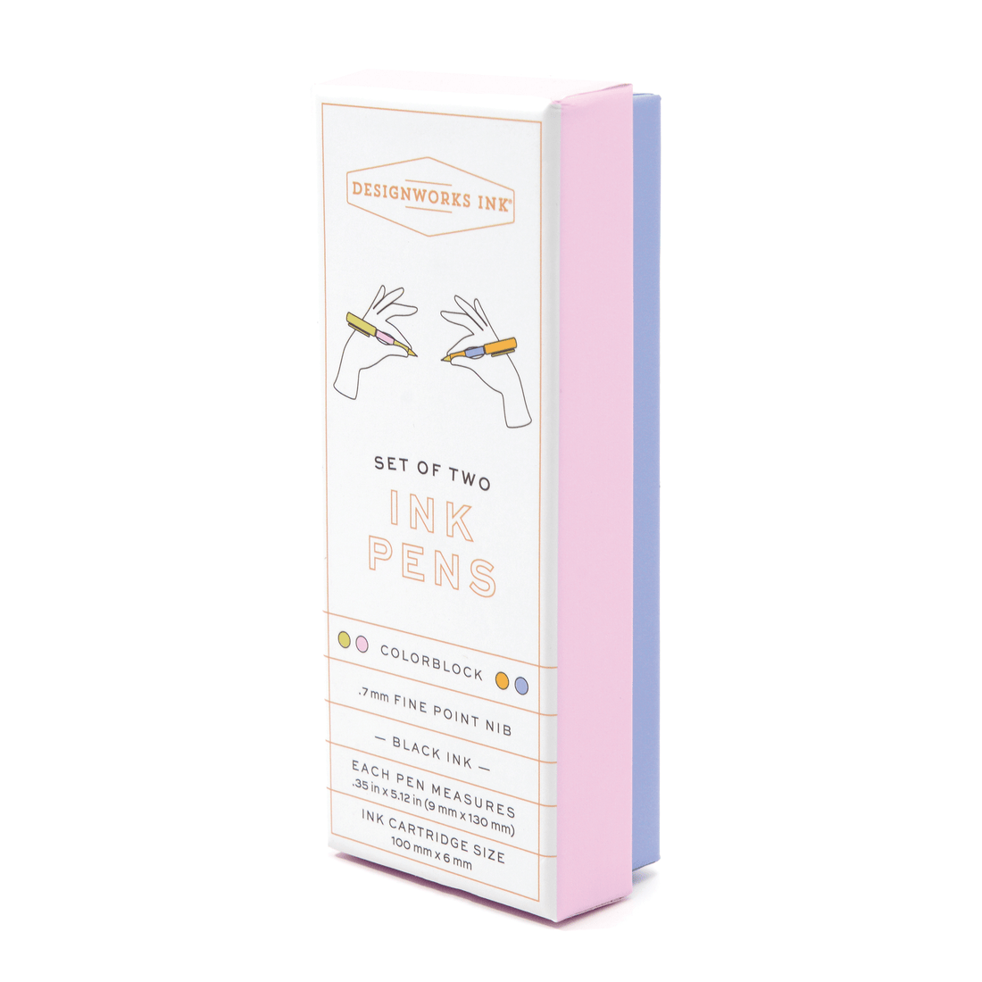 Designworks Ink Color Block Pens - Set of 2 -4 Colors