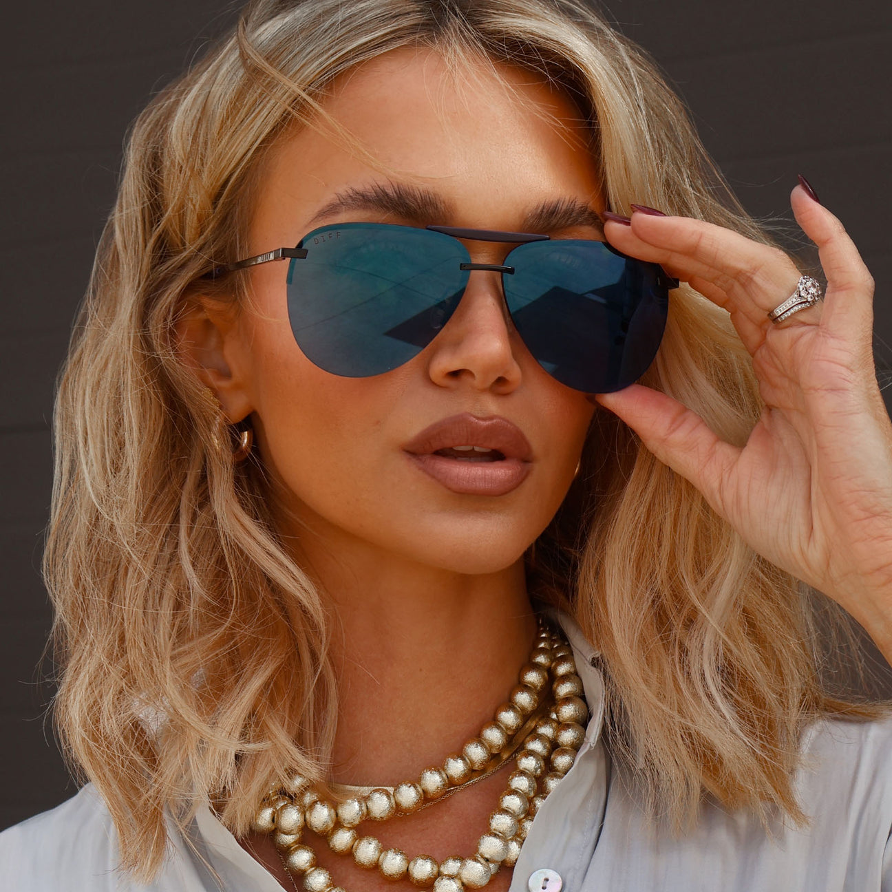 DIFF Eyewear “Tahoe” -Black + Midnight Mirror