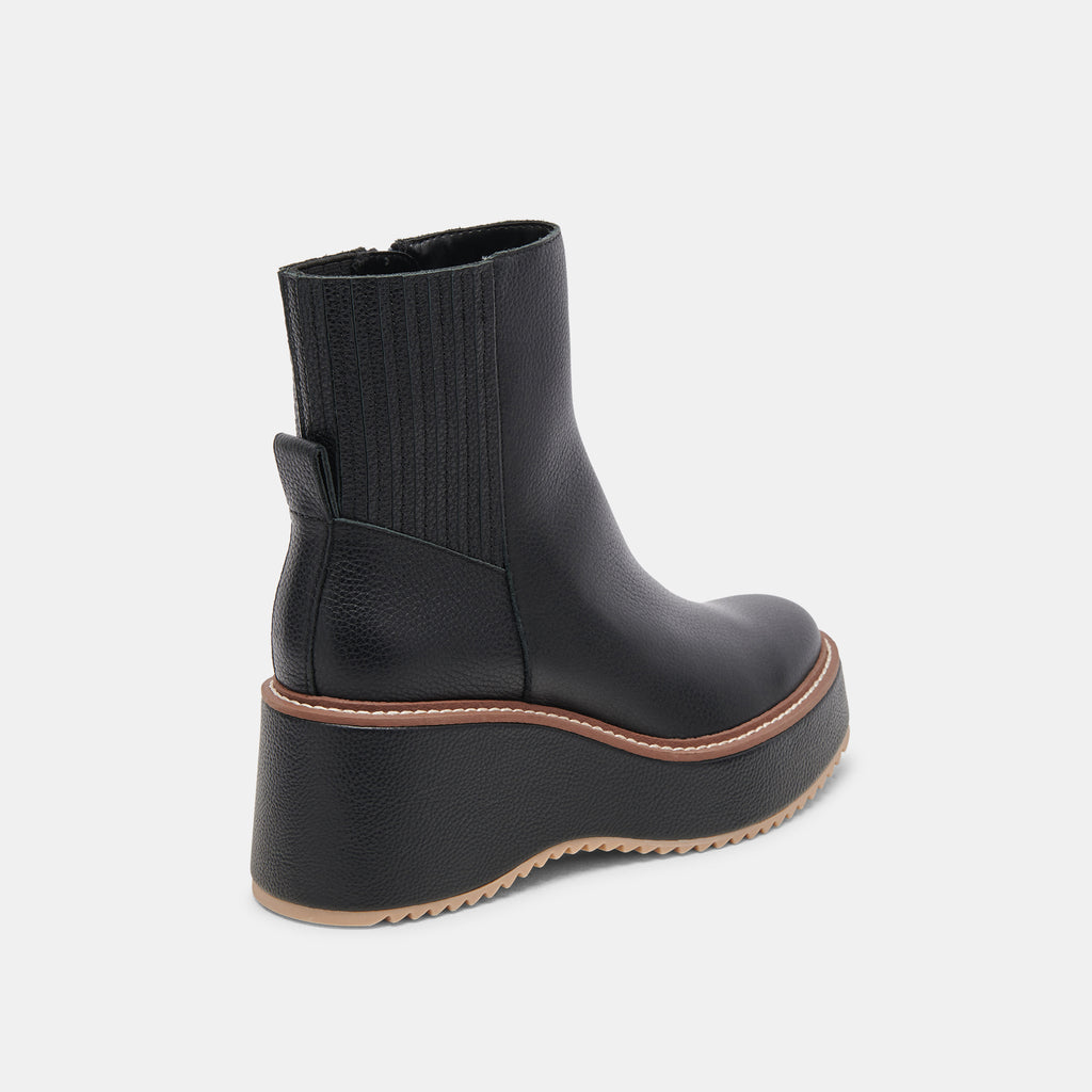 Dolce Vita "Hilde" Leather Boots -Black