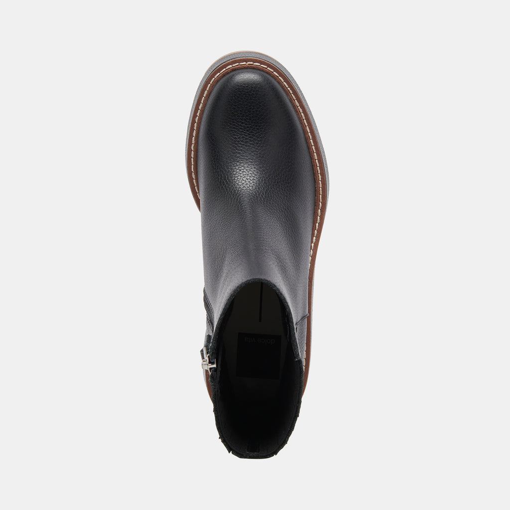 Dolce Vita "Hilde" Leather Boots -Black